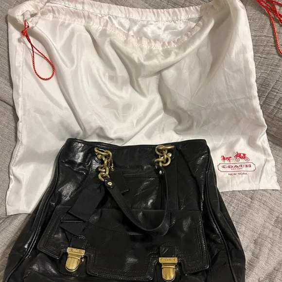 Coach vintage black leather purse - Picture 11 of 11